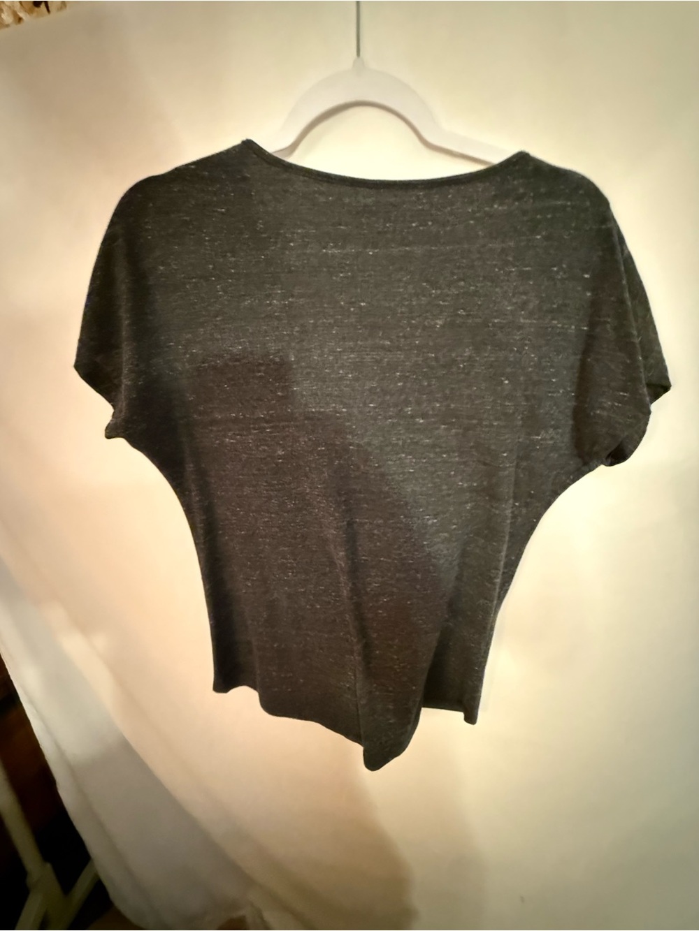 NFL Ladies V-Neck Detroit Lions Logo Tee - Black Heather Size Large - Picture 4 of 4